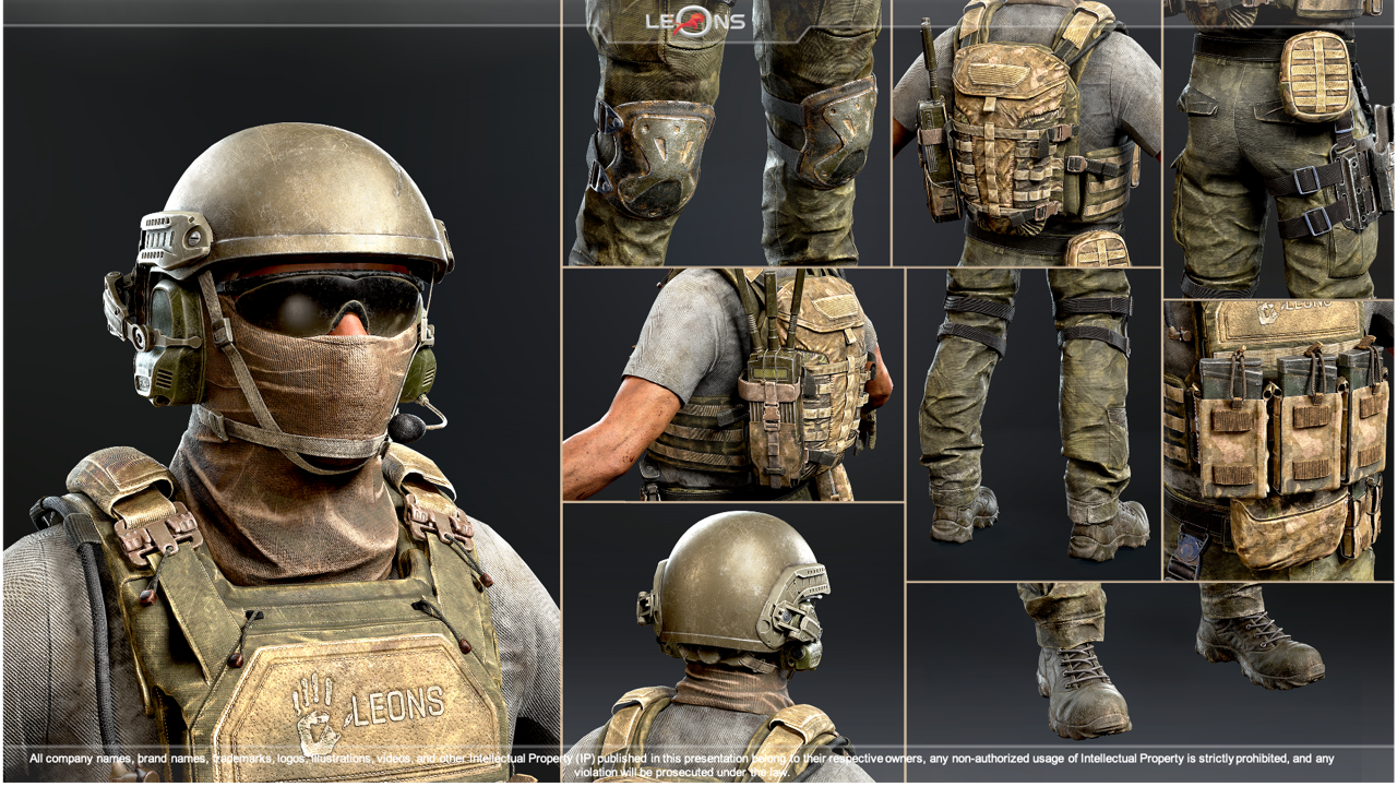 AAA 3D Character Art - Leons Digital Game Art Studio